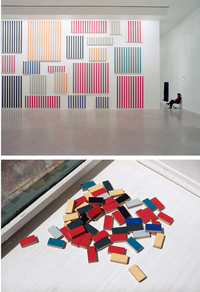Debuilding (Daniel Buren, Murs de peinture, 1965-1977, collections MAMVP), 2009
