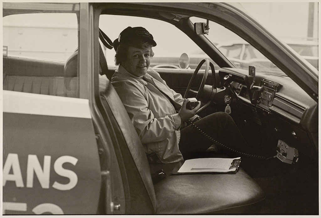 Peggy Hozan, fellow cabdriver, 1973